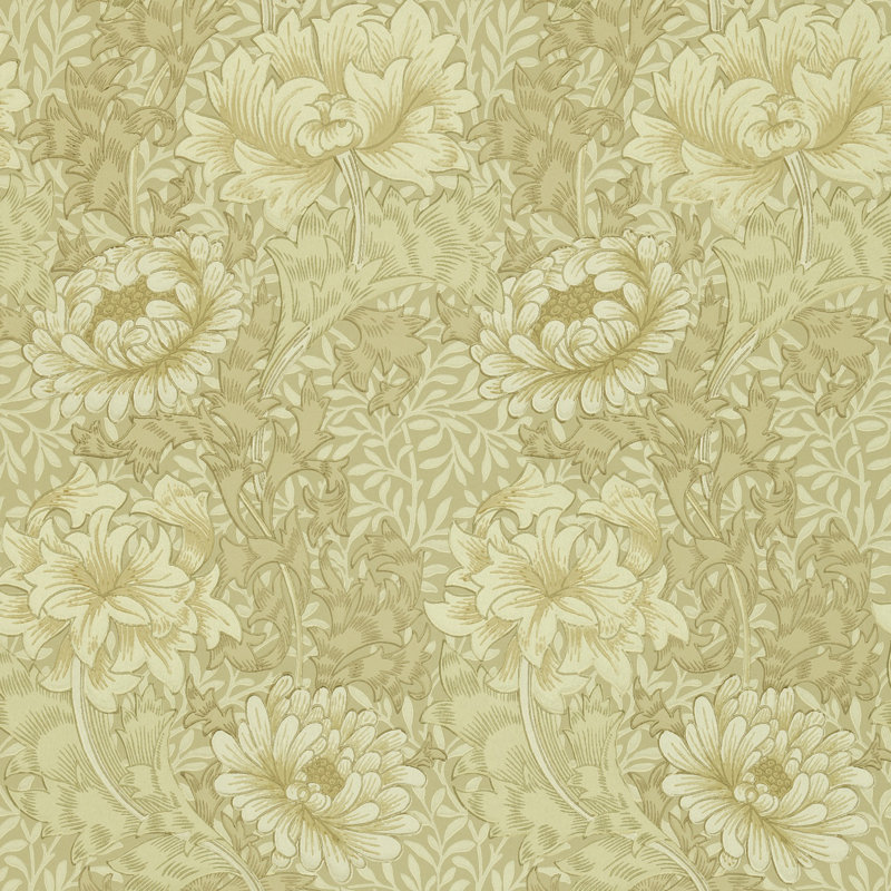 Chrysanthemum 10.05m x 52cm Matte Wallpaper Roll, Natural