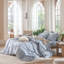 Ensemble de housse de couette 100% coton délavé MooMee-109236630-111219973