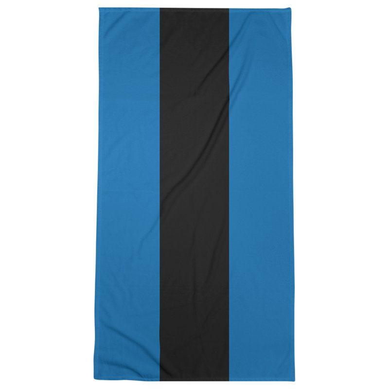 Lightweight Bath Towel, Blue/Black