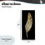 Plaque murale Glam Feather Black & Gold, design par Kim Allen