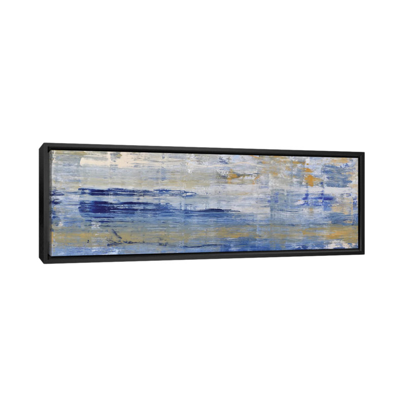 «River», reproduction d'art sur toile tendue, H 12 po x l 36 po x P 1,5 po, Toile avec cadre noir