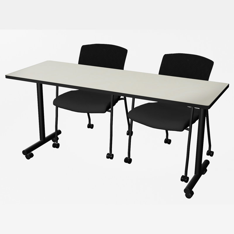 Table de conférence Regobe Kobe 48 x 24 po, H 29 po x L 66 po x P 24 po, Gris cendré