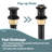 2 Handle Bathroom Faucet with Drain-59762346