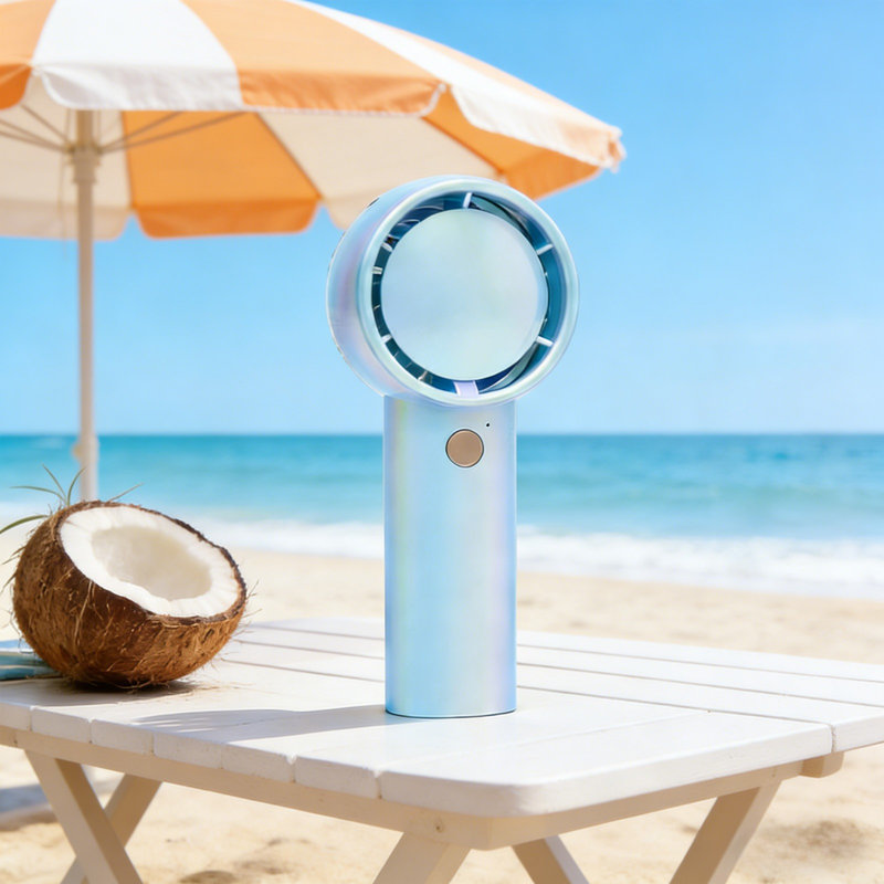 Mini ventilateur portatif avec plan sans levier kbndieu, Bleu