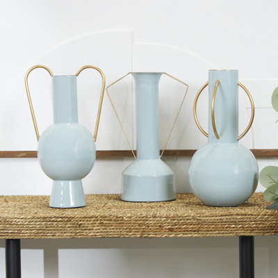 Vase de table en métal 