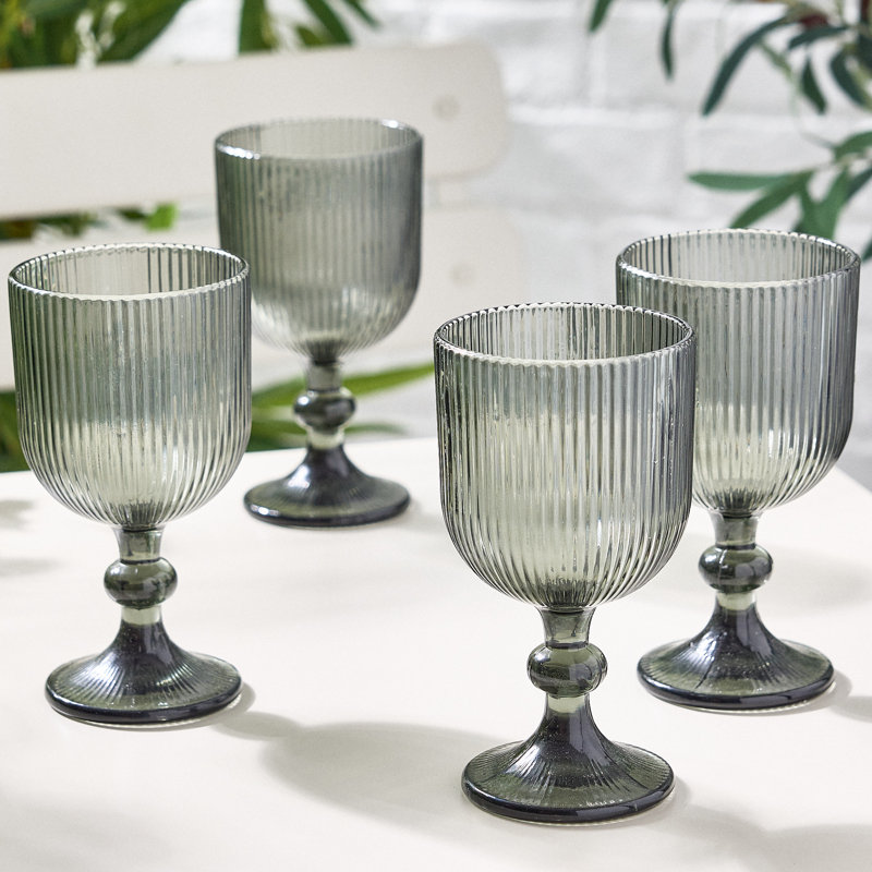 Arbnore Drinking Glass Set, Grey