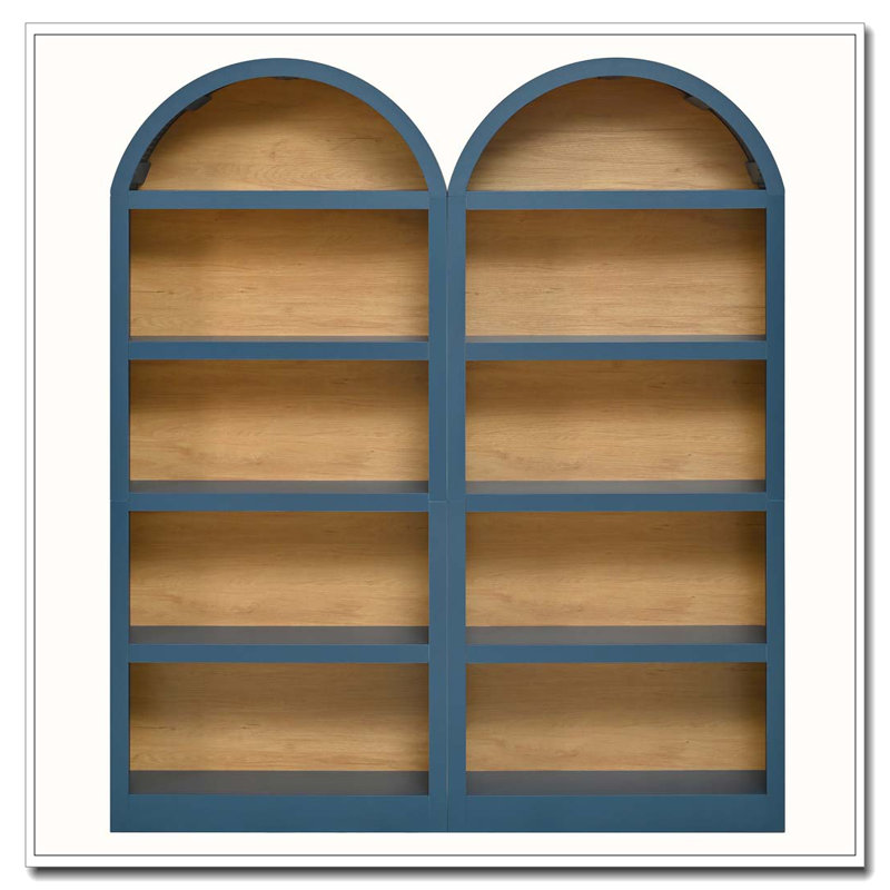 Ensemble de 2 grandes bibliothèques autoportantes, Bleu