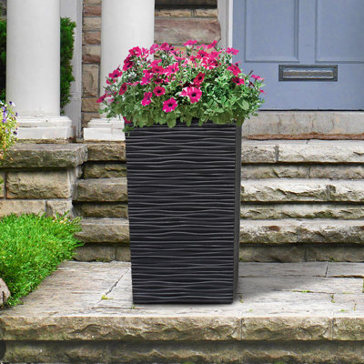 Pot à fleurs en caoutchouc recyclé