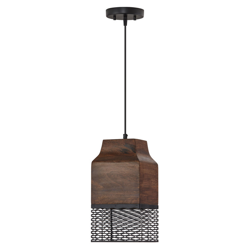Luminaire suspendu rectangulaire à 1 lumière Drago
