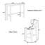 Ensemble 3 pièces de tables de bar avec tabourets et sièges rembourrés-118499538