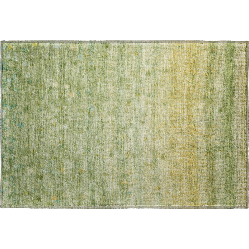 Premium Machine Washable Mayfield Stripes Rug, 1'8" x 2'6", Sage