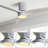 Kemp 52'' 3 -Blade LED Flush Mount Ceiling Fan with Remote Control and Light Kit Included-166947614