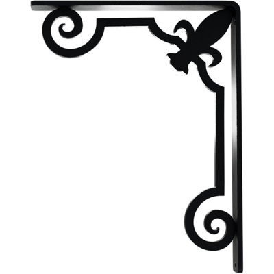 Support en fer forgé Fleur De Lis