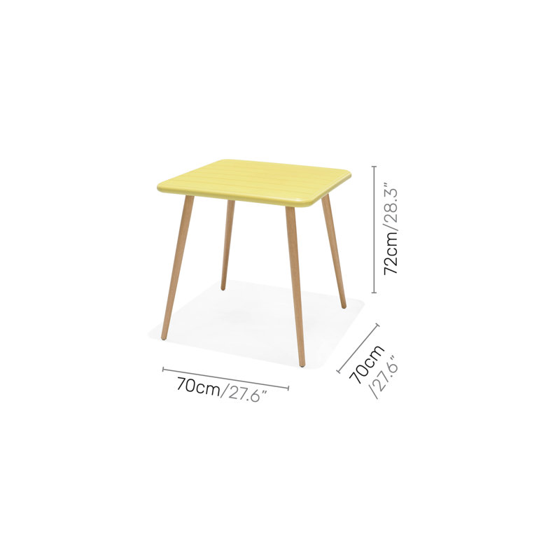 Lifestylegarden Fiji FSC Wood And Resin 5Pc Outdoor Patio Dining Set, Honey, 4