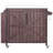 42.1" Outdoor Kitchen Island with Side Shelf – Grill Cart with Storage Cabinet, Stainless Steel Top, Adjustable Shelf & 4 Wheels for Pizza Prep (Dark Brown)-130030749