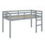 Lit mezzanine en bois avec échelle-426432111