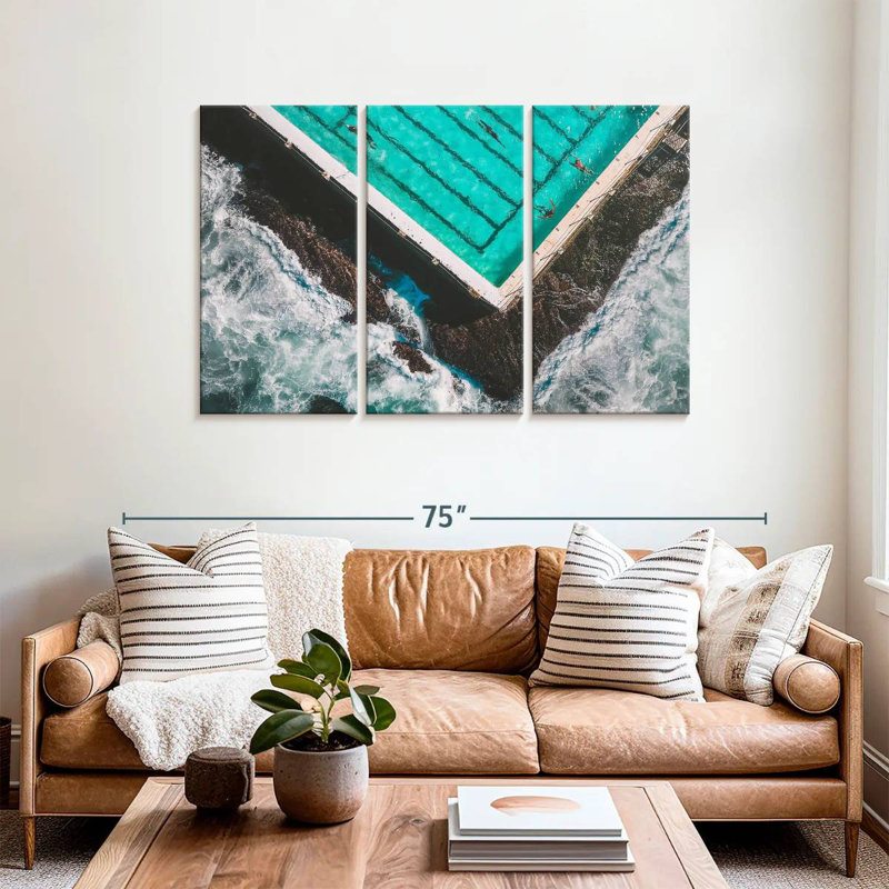 Rorry The Pool By The Beach, 36" H x 57" W