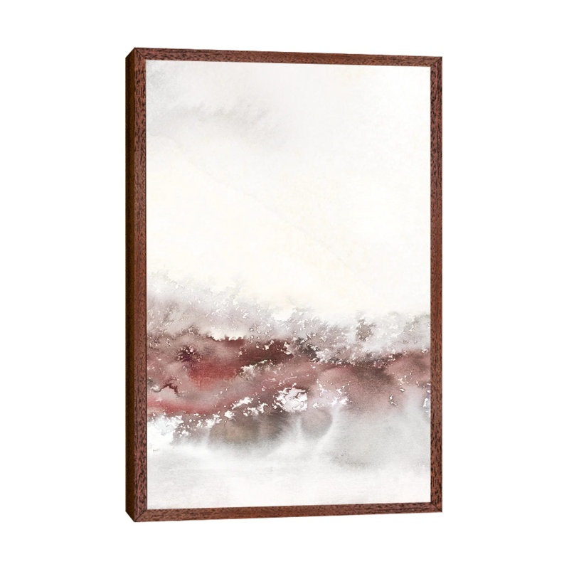 Soft Waves II by Carol Robinson - Painting on Canvas, Classic Brown Wood Framed, 66.04 cm H x 45.72 cm W