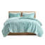 Couette mini en fourrure longue bleue à poils longs - Douce et chaude - Grand/Queen