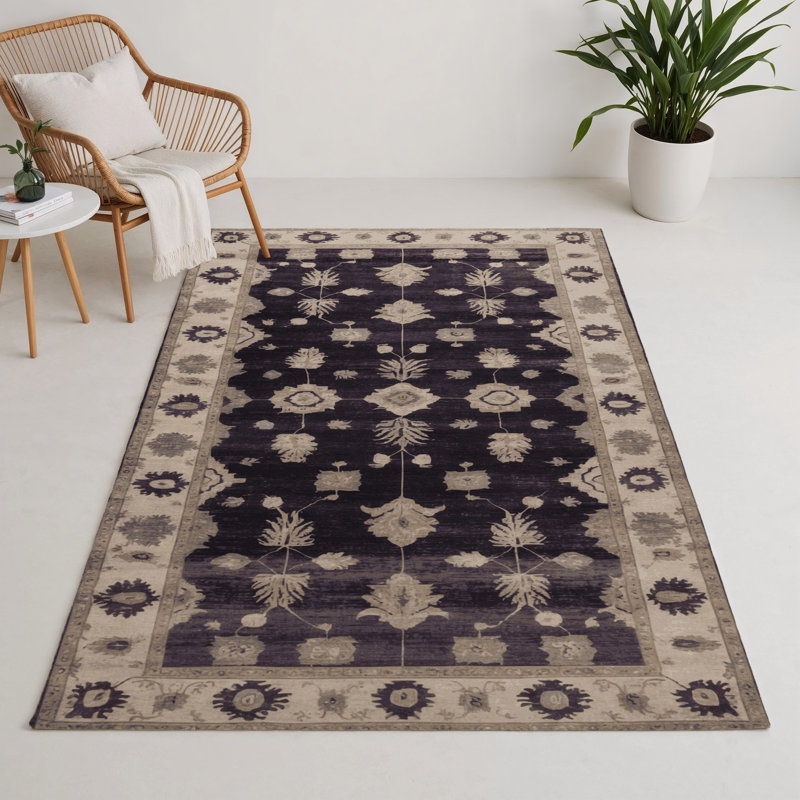 Tapis mauve intérieur et extérieur surteint, Rectangle 9 pi x 12 pi