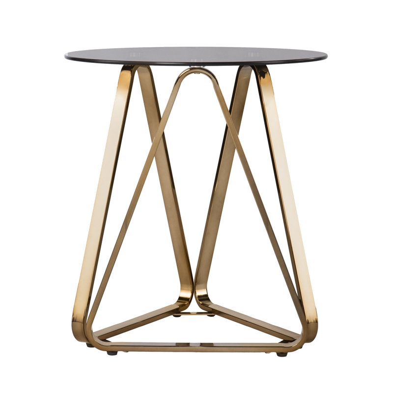 Glass Top End Table