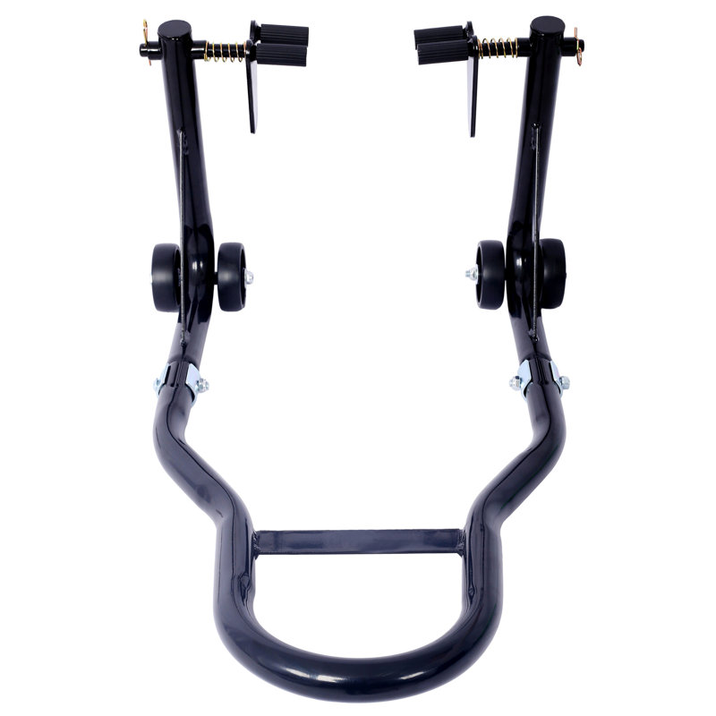 Support pour moto avec support à bras avant et arrière 1000LB, Noir