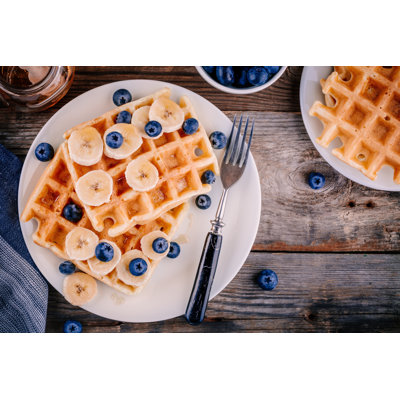 Belgian Waffles - Wrapped Canvas Print