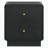 Black 2-Drawer Nightstand Bedside Table