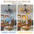 42" Retractable Ceiling Fan with Light and Remote, Black Finish Farmhouse Caged Ceiling Fan with Quiet Reversible DC Motor