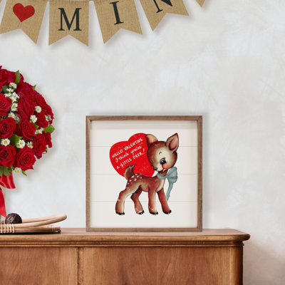 Petit cerf blanc Saint-Valentin