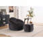 Fauteuil à billes en chenille avec repose-pieds-908146342