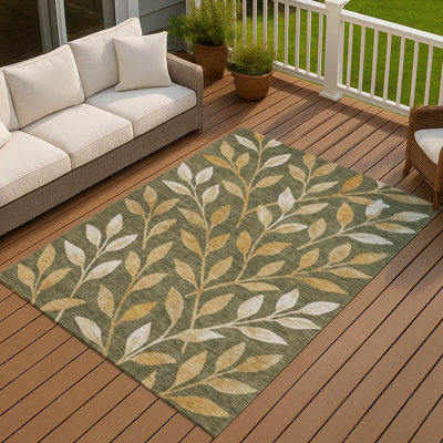 Tapis tropical Chantille ACN3033 lavable à la machine pour intérieur/extérieur