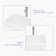 Hewei 15'' White Ceramic Rectangular Vessel Bathroom Sink with Faucet