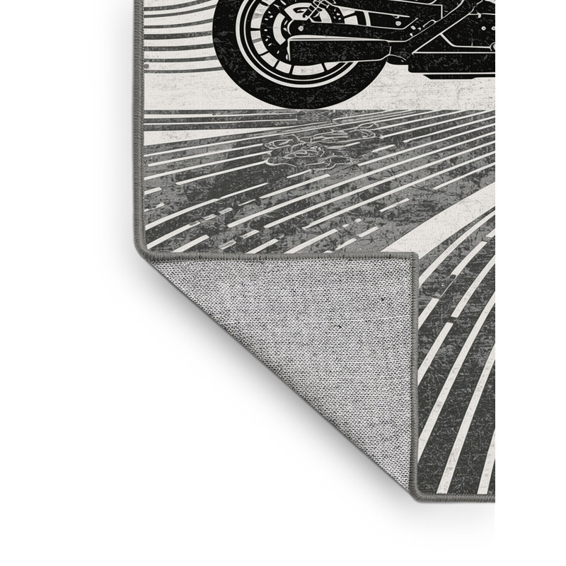 Tapis arc-en-ciel lavable à la machine Cyberpunk, 2 x 5