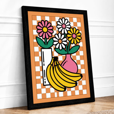 Flowers With Fruit Modern - Print