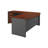 Series C 72W Bow Front L Shaped Desk with 48W Return and Mobile File Cabinet-49810411
