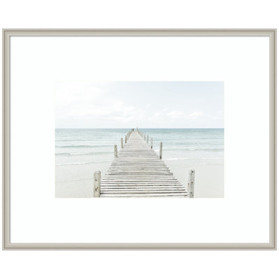 «Beach 5s» par Amy Peterson, reproduction d'art encadrée
