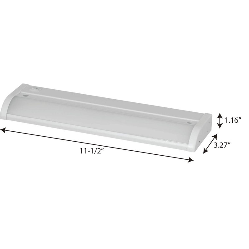 Réglette lumineuse pour dessous de meuble DEL, Blanc satiné