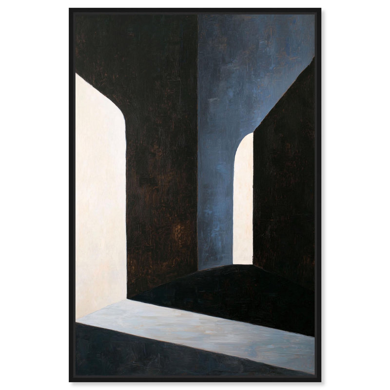 "Inevitable Encounter II", impression sur toile par Art Remedy, cadre noir, 16 x 24, H 25 po x l 17 po, Black Frame