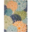Tapis intérieur/extérieur Alsaedi floral vert/bleu/orange-1286731012