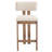 Francile Upholstered Counter Stool with Solid Wood Frame-352002163-352002164