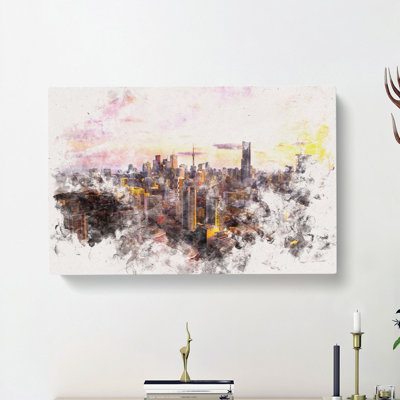 Toronto Canada Skyline - Wrapped Canvas Print