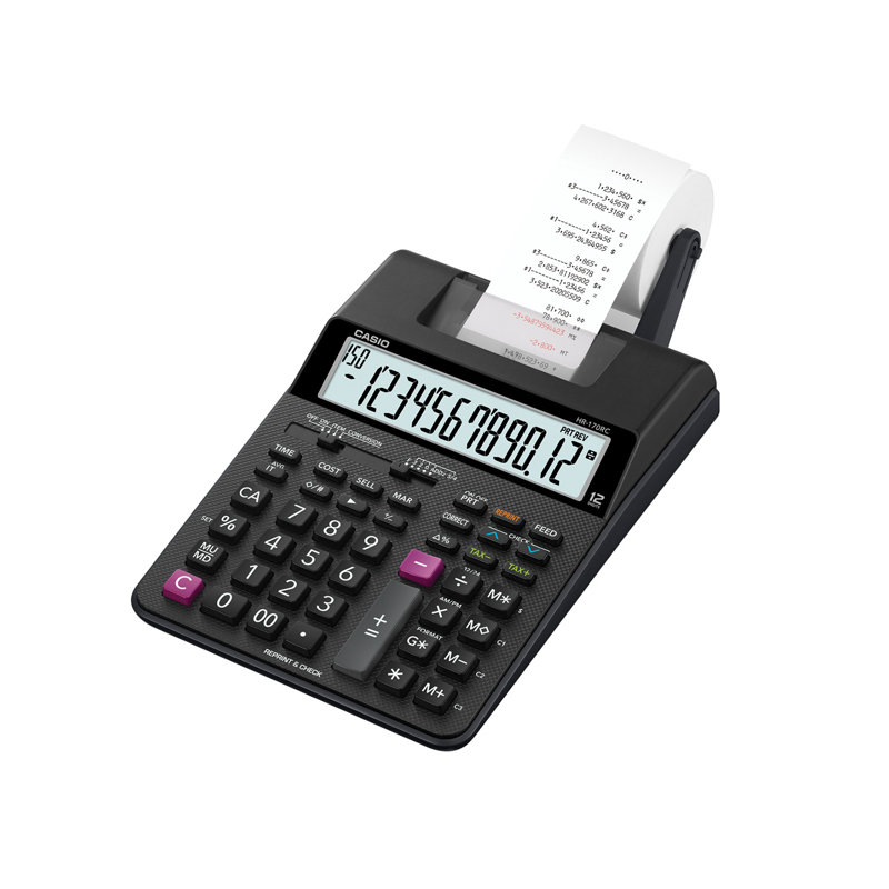 Mini calculateur d’impression sur le bureau