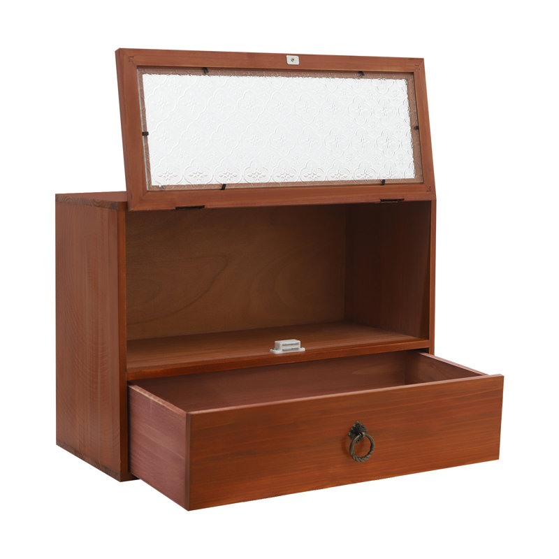 2-Tier Wooden Storage Cabinet
