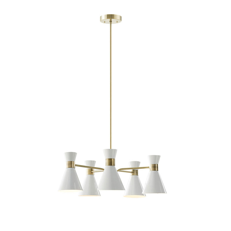 Lustre en métal 5 lumières