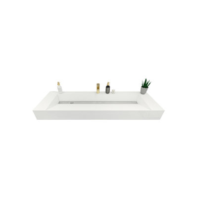 Comptoir de salle de bain en acrylique renforcé Jessica