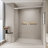 44-48 In. W X 72 In. H Double Sliding Shower Door, Semi-Frameless Bypass Bathroom Sliding Door With 1/4" (6Mm) Tempered Glass For Walk-In Shower-109554009