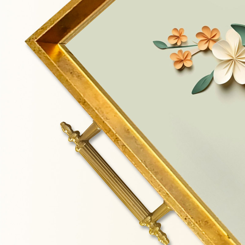 Élégant plateau en verre de 19,7 po x 11,4 po x 1,4 po | Fabrication 100% verre durable | Facile à nettoyer avec un chiffon humide | Idéal pour le service, la présentation décorative et l'organisation | Ajout élégant à la décoration intérieure