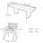 All solid wood ash dining table set-110976930