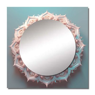 Loundin - Boho Mandala Square Living Room Wall Mirror Art